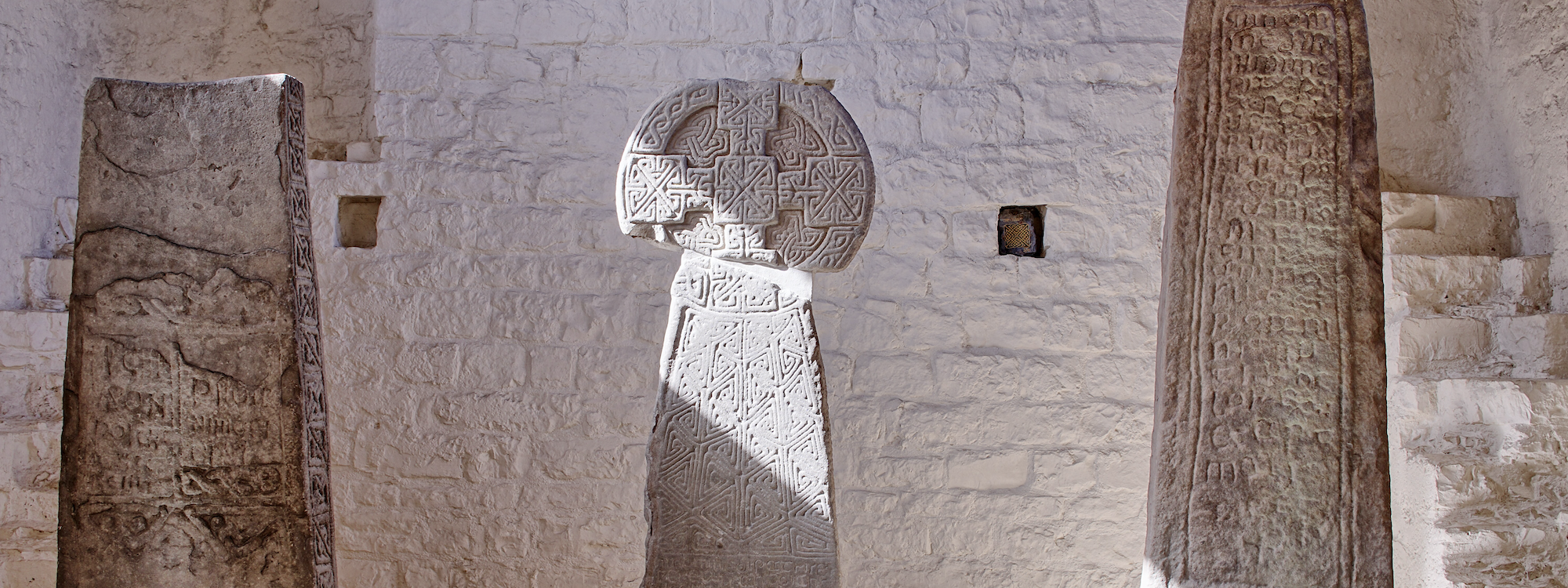 Stones in St Illtud's church