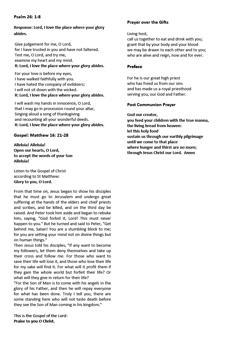 Trinity 13A 2026 Pew Sheet (30